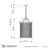 LAMPA WISZĄCA LOFT CHROMOWANA BOSTON W6