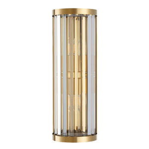 Lampa ścienna EXELLENT kryształowa złota 45 cm