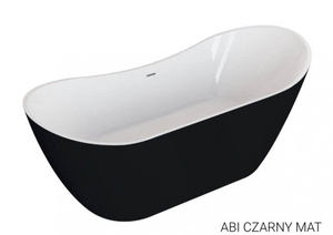 Wanna  wolnostojąca 180x80 ABI CZARNA mat*