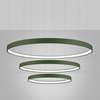 Żyrandol RIO 3 55/78/110 zielona oliwka LED 4000K