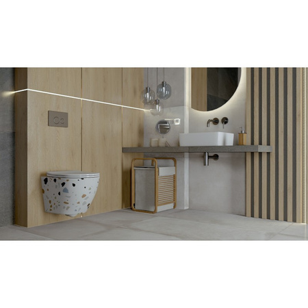 Miska wisząca WC z Deską Sofi Slim Stone