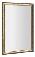 BOHEMIA lustro w drewnianej ramie 58,9x98,9cm, złoto