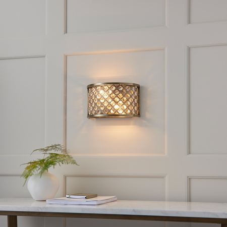 Hudson Wall Light Antique Brass 150x255mm