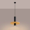 Lampa wisząca PELTA 1 czarna/żółta