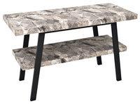 TWIGA konsola pod umywalkę 110x72x50 cm, czarny mat/kamień szary