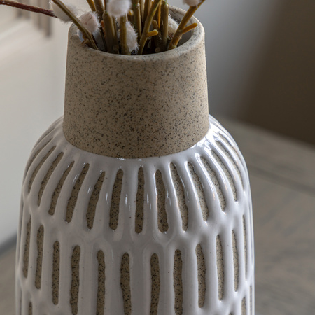 Orchid in Moss Ceramic Dot Pot Pink 400x250x610mm