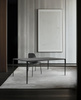 Stół SLIM 140x80 czarny - ceramiczny marmur, aluminium