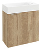 LATUS IV szafka umywalkowa 49,5x50x24,5 cm, dąb Alabama