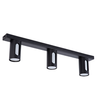 FLOW 3 plafon czarny/srebrny