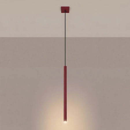 Lampa wisząca PASTELO 1 burgund