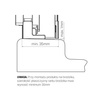 DRZWI WNĘKOWE SMART LIGHT GOLD   150x200 CZYSTE 8mm ACTIVE SHIELD
