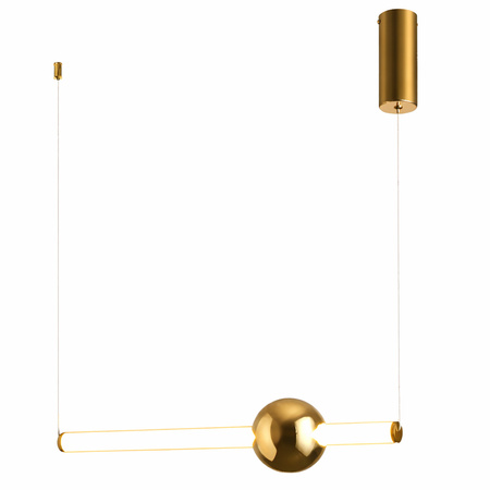 Lampa wisząca O-LINE 63 - LED, 63 cm, złoty połysk