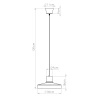 Lampa wisząca BILO żółta