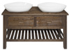 BRAND szafka pod umywalkę 130x73x50cm, świerk bejcowany