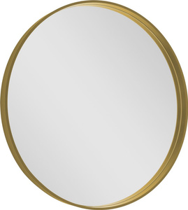 NOTION lustro w ramie, ø 80cm, złoty mat