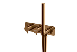 Axel Brushed Copper Termostatyczna bateria wannowa