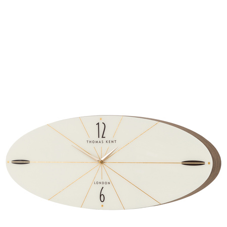 Greenwich Ellipse Wall Clock Snow White 80cm