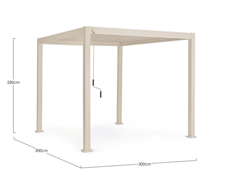 Pergola ogrodowa BIZZOTTO OCEAN 3X3 – Silk
