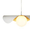 Lampa wisząca ENZO 80 cm - biało złota