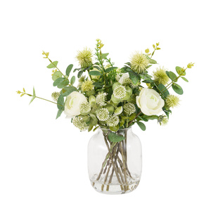 Rose Eucalyptus Vase Arrangement 280x280x355mm