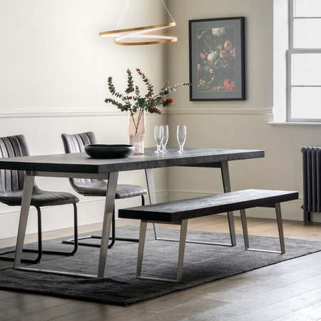 Newington Dining Table Black 2200x1000x770mm