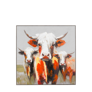 The Moo Crew Framed Canvas 795x35x795mm