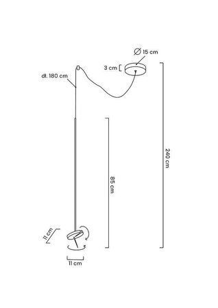 MOOSEE lampa wisząca BOBBIE czarna