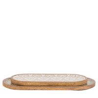 Anya Wooden Serving Trays Set of 2