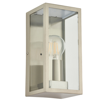 Oxford Wall Light Brushed Steel