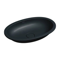 SHELL M+ umywalka podblatowa 54 x 34 cm, black lava mat