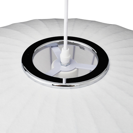 Lampa wisząca SILK FLAT biała 50 cm - nowoczesna i minimalistyczna