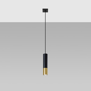 Lampa wisząca LOOPEZ 1 czarny/złoty
