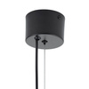 Lampa wisząca BOOM 25 cm - LED, klosz szary- metalizowany, wykonczenie złote