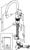Silhouet Kran z wrzącą wodą (Szczotkowana miedź)