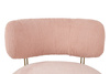 Fotel LOW TEDDY PINK różowy - stal
