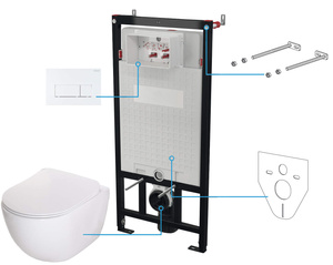 Zestaw WC podtynkowy 6 w 1