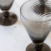 Swirl Wine Glass Smoked Grey (4pk) 92x92x145mm