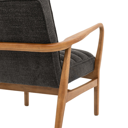 Datsun Armchair Charcoal Boucle 690x760x800mm