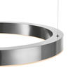 Lampa wisząca CIRCLE 60 cm - LED, ring nikiel szczotkowany