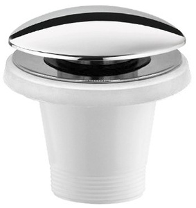 Odpływ wannowy 6/4", klik-klak, chrom