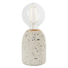 Lampa stołowa Terrazzo – biała, 10 × 10 × 13 cm