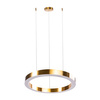 Lampa wisząca CIRCLE 2 40+60 cm - LED, ringi mosiądz szczotkowany na 1 podsufitce