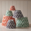 Zigzag Shade Pearl Grey Fabric 275x280x400mm