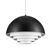 Lampa wisząca DIVERSO 35 cm - czarna matowa