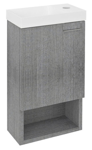 LATUS XI szafka umywalkowa 30x53x16,5cm, dąb srebrny