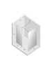 Kabina prysznicowa EVENTA COPPER BRUSHED WALK-IN U 120x80x200 szkło czyste 8mm Active Shield 2.0