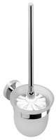 X-ROUND wisząca szczotka do WC, szkło mleczne, chrom