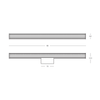 WALL LED LIGHT 20W 3000K-4000K SANDY WHITE METAL - ALUMINIUM - GLASS IP44