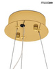 MOOSEE lampa wisząca FLORENS 120 złota