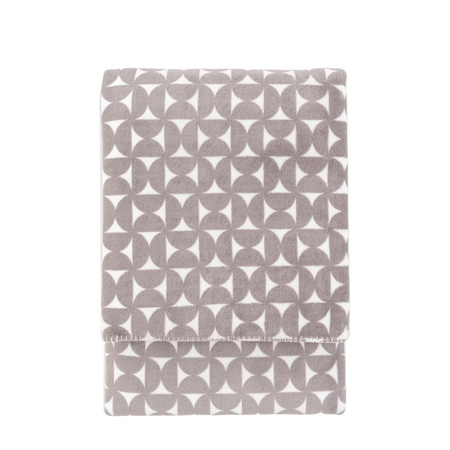 Modern Geo Flannel Throw Grey 1500x2000mm
